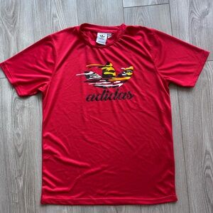 Adidas Bold Red Tee with Graphic